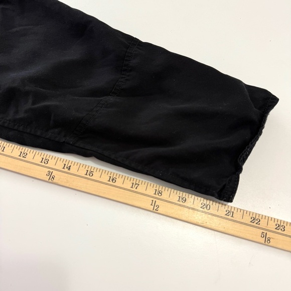 Aritzia Wilfred Free Women’s Sz S Valletta Black Cropped Lyocell Twill Overalls - Picture 15 of 16